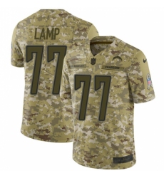 Men's Nike Los Angeles Chargers #77 Forrest Lamp Limited Camo 2018 Salute to Service NFL Jersey