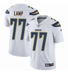 Men's Nike Los Angeles Chargers #77 Forrest Lamp White Vapor Untouchable Limited Player NFL Jersey