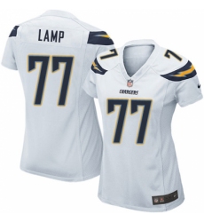 Women's Nike Los Angeles Chargers #77 Forrest Lamp Game White NFL Jersey