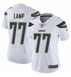 Women's Nike Los Angeles Chargers #77 Forrest Lamp White Vapor Untouchable Limited Player NFL Jersey