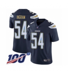 Men's Los Angeles Chargers #54 Melvin Ingram Navy Blue Team Color Vapor Untouchable Limited Player 100th Season Football Jersey