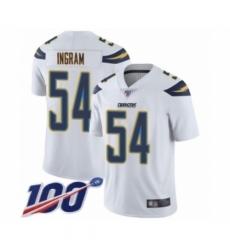 Men's Los Angeles Chargers #54 Melvin Ingram White Vapor Untouchable Limited Player 100th Season Football Jersey