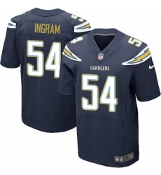 Men's Nike Los Angeles Chargers #54 Melvin Ingram Elite Navy Blue Team Color NFL Jersey