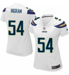 Women's Nike Los Angeles Chargers #54 Melvin Ingram Game White NFL Jersey