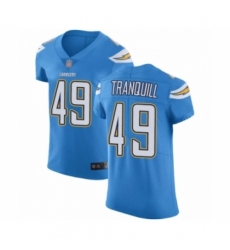 Men's Los Angeles Chargers #49 Drue Tranquill Electric Blue Alternate Vapor Untouchable Elite Player Football Jersey