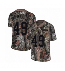Men's Los Angeles Chargers #49 Drue Tranquill Limited Camo Rush Realtree Football Jersey