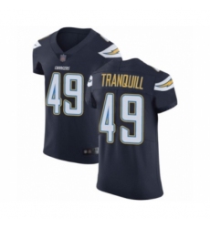 Men's Los Angeles Chargers #49 Drue Tranquill Navy Blue Team Color Vapor Untouchable Elite Player Football Jersey