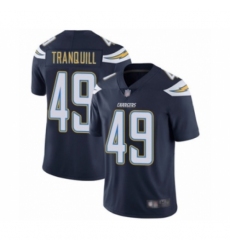 Men's Los Angeles Chargers #49 Drue Tranquill Navy Blue Team Color Vapor Untouchable Limited Player Football Jersey