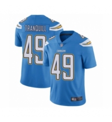 Youth Los Angeles Chargers #49 Drue Tranquill Electric Blue Alternate Vapor Untouchable Limited Player Football Jersey