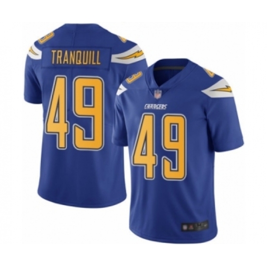 Youth Los Angeles Chargers #49 Drue Tranquill Limited Electric Blue Rush Vapor Untouchable Football Jersey Youth Los Angeles Chargers #49 Drue Tranquill Limited Electric Blue Rush Vapor Untouchable Football Jersey