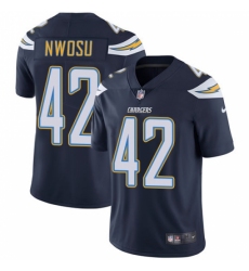 Youth Nike Los Angeles Chargers #42 Uchenna Nwosu Navy Blue Team Color Vapor Untouchable Limited Player NFL Jersey