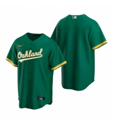 Men's Nike Oakland Athletics Blank Green Alternate Stitched Baseball Jersey