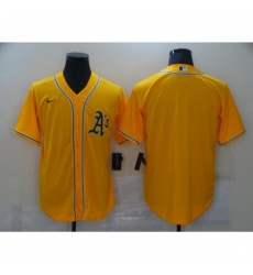 Men's Nike Oakland Athletics Blank Yellow Jersey