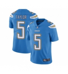 Men's Los Angeles Chargers #5 Tyrod Taylor Electric Blue Alternate Vapor Untouchable Limited Player Football Jersey