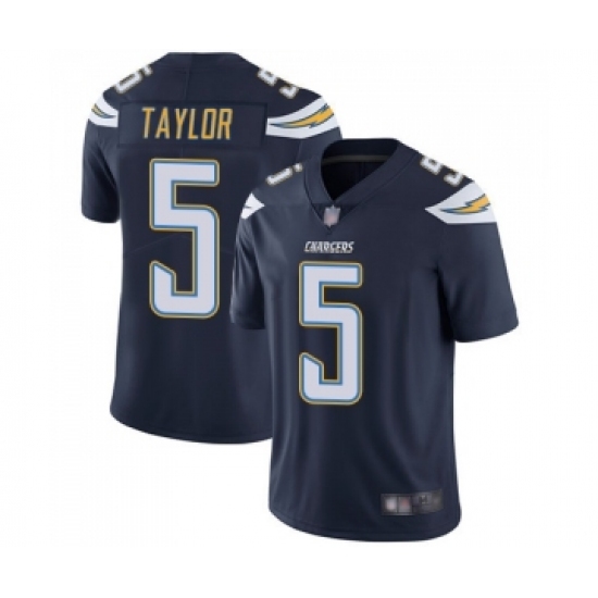 Men's Los Angeles Chargers #5 Tyrod Taylor Navy Blue Team Color Vapor Untouchable Limited Player Football Jersey Men's Los Angeles Chargers #5 Tyrod Taylor Navy Blue Team Color Vapor Untouchable Limited Player Football Jersey