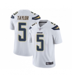 Youth Los Angeles Chargers #5 Tyrod Taylor White Vapor Untouchable Limited Player Football Jersey