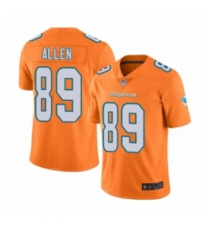 Men's Miami Dolphins #89 Dwayne Allen Limited Orange Rush Vapor Untouchable Football Jersey
