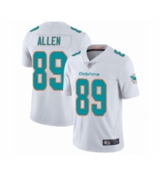 Men's Miami Dolphins #89 Dwayne Allen White Vapor Untouchable Limited Player Football Jersey