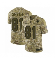 Men's Miami Dolphins #81 Durham Smythe Limited Camo 2018 Salute to Service Football Jersey