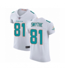 Men's Miami Dolphins #81 Durham Smythe White Vapor Untouchable Elite Player Football Jersey