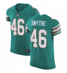 Men's Nike Miami Dolphins #46 Durham Smythe Aqua Green Alternate Vapor Untouchable Elite Player NFL Jersey