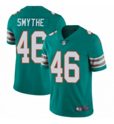 Men's Nike Miami Dolphins #46 Durham Smythe Aqua Green Alternate Vapor Untouchable Limited Player NFL Jersey