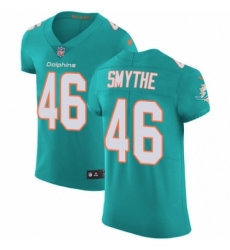 Men's Nike Miami Dolphins #46 Durham Smythe Aqua Green Team Color Vapor Untouchable Elite Player NFL Jersey