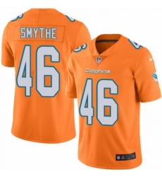 Men's Nike Miami Dolphins #46 Durham Smythe Limited Orange Rush Vapor Untouchable NFL Jersey