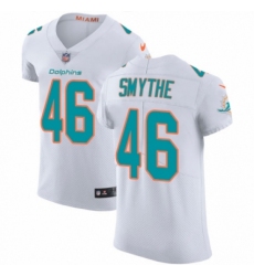 Men's Nike Miami Dolphins #46 Durham Smythe White Vapor Untouchable Elite Player NFL Jersey