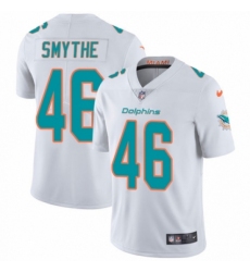 Men's Nike Miami Dolphins #46 Durham Smythe White Vapor Untouchable Limited Player NFL Jersey