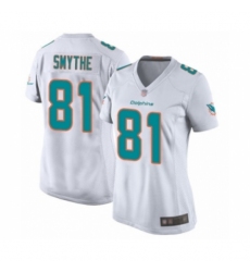 Women's Miami Dolphins #81 Durham Smythe Game White Football Jersey