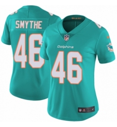 Women's Nike Miami Dolphins #46 Durham Smythe Aqua Green Team Color Vapor Untouchable Elite Player NFL Jersey