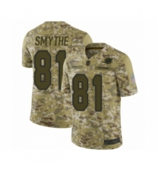 Youth Miami Dolphins #81 Durham Smythe Limited Camo 2018 Salute to Service Football Jersey