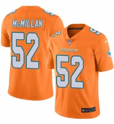 Men's Nike Miami Dolphins #52 Raekwon McMillan Elite Orange Rush Vapor Untouchable NFL Jersey