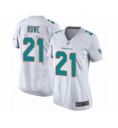 Women's Miami Dolphins #21 Eric Rowe Game White Football Jersey
