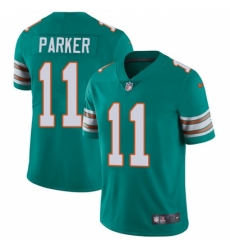 Men's Nike Miami Dolphins #11 DeVante Parker Aqua Green Alternate Vapor Untouchable Limited Player NFL Jersey