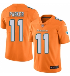 Men's Nike Miami Dolphins #11 DeVante Parker Elite Orange Rush Vapor Untouchable NFL Jersey