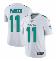 Men's Nike Miami Dolphins #11 DeVante Parker White Vapor Untouchable Limited Player NFL Jersey