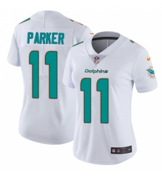 Women's Nike Miami Dolphins #11 DeVante Parker Elite White NFL Jersey