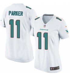 Women's Nike Miami Dolphins #11 DeVante Parker Game White NFL Jersey