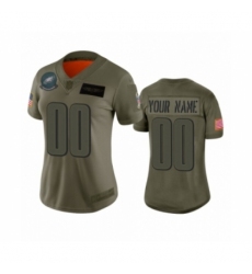 Women's Philadelphia Eagles Customized Camo 2019 Salute to Service Limited Jersey