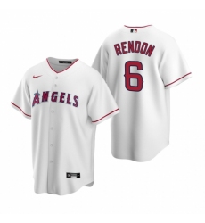 Men's Nike Los Angeles Angels #6 Anthony Rendon White Home Stitched Baseball Jersey