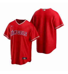 Men's Nike Los Angeles Angels Blank Red Alternate Stitched Baseball Jersey