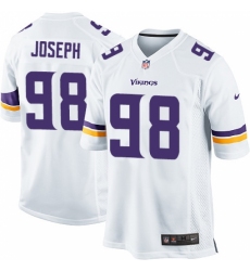 Men's Nike Minnesota Vikings #98 Linval Joseph Game White NFL Jersey