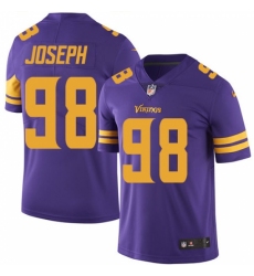 Youth Nike Minnesota Vikings #98 Linval Joseph Limited Purple Rush Vapor Untouchable NFL Jersey