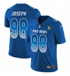 Youth Nike Minnesota Vikings #98 Linval Joseph Limited Royal Blue 2018 Pro Bowl NFL Jersey