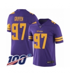 Men's Minnesota Vikings #97 Everson Griffen Limited Purple Rush Vapor Untouchable 100th Season Football Jersey Men's Minnesota Vikings #97 Everson Griffen Limited Purple Rush Vapor Untouchable 100th Season Football Jersey