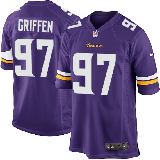 Men's Nike Minnesota Vikings #97 Everson Griffen Game Purple Team Color NFL Jersey Men's Nike Minnesota Vikings #97 Everson Griffen Game Purple Team Color NFL Jersey