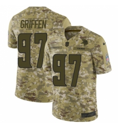 Men's Nike Minnesota Vikings #97 Everson Griffen Limited Camo 2018 Salute to Service NFL Jersey