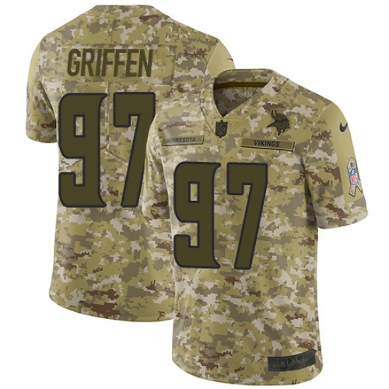 Men's Nike Minnesota Vikings #97 Everson Griffen Limited Camo 2018 Salute to Service NFL Jersey Men's Nike Minnesota Vikings #97 Everson Griffen Limited Camo 2018 Salute to Service NFL Jersey